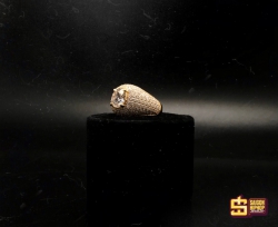 Nhẫn đính đá Moissanite 9mm